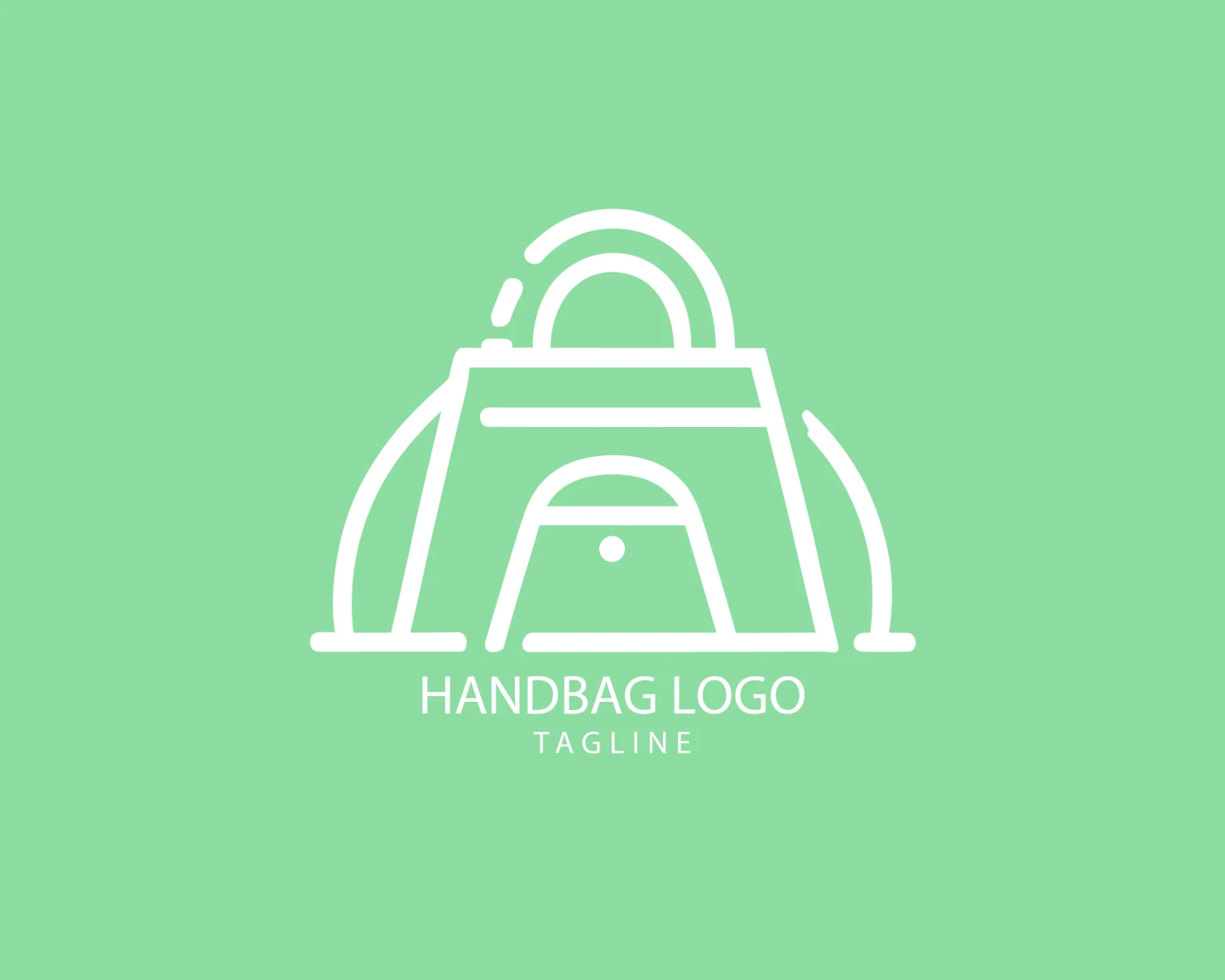 Handbag customizable logo set design #39439