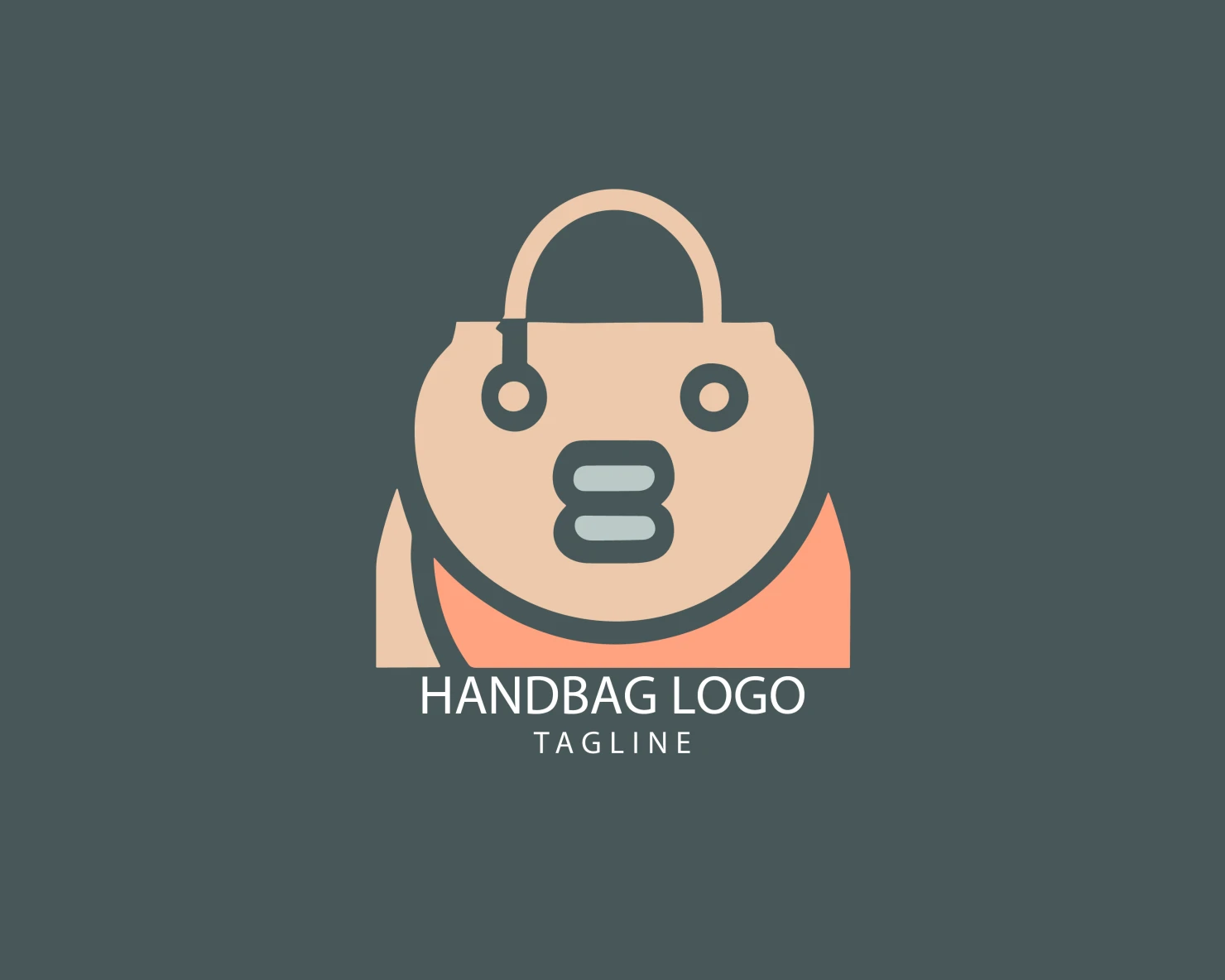 Handbag customizable logo set design #39441