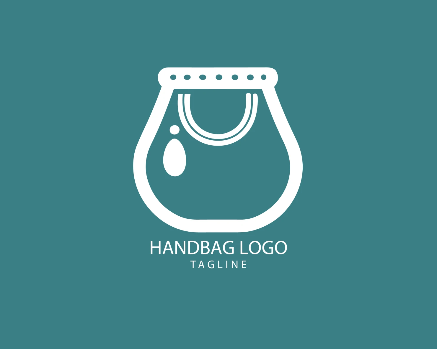 Handbag customizable logo set design #39448