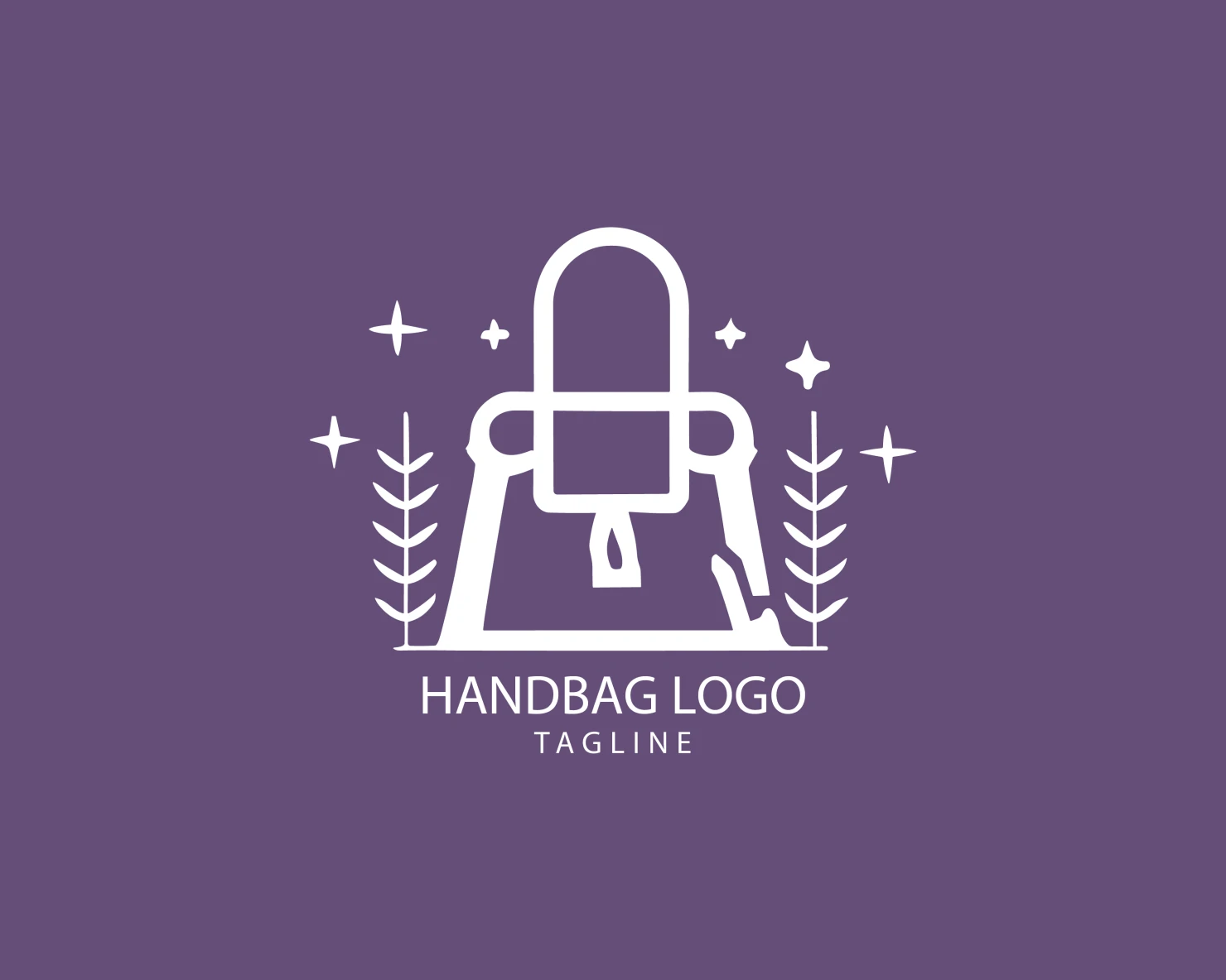 Handbag customizable logo set design #39460