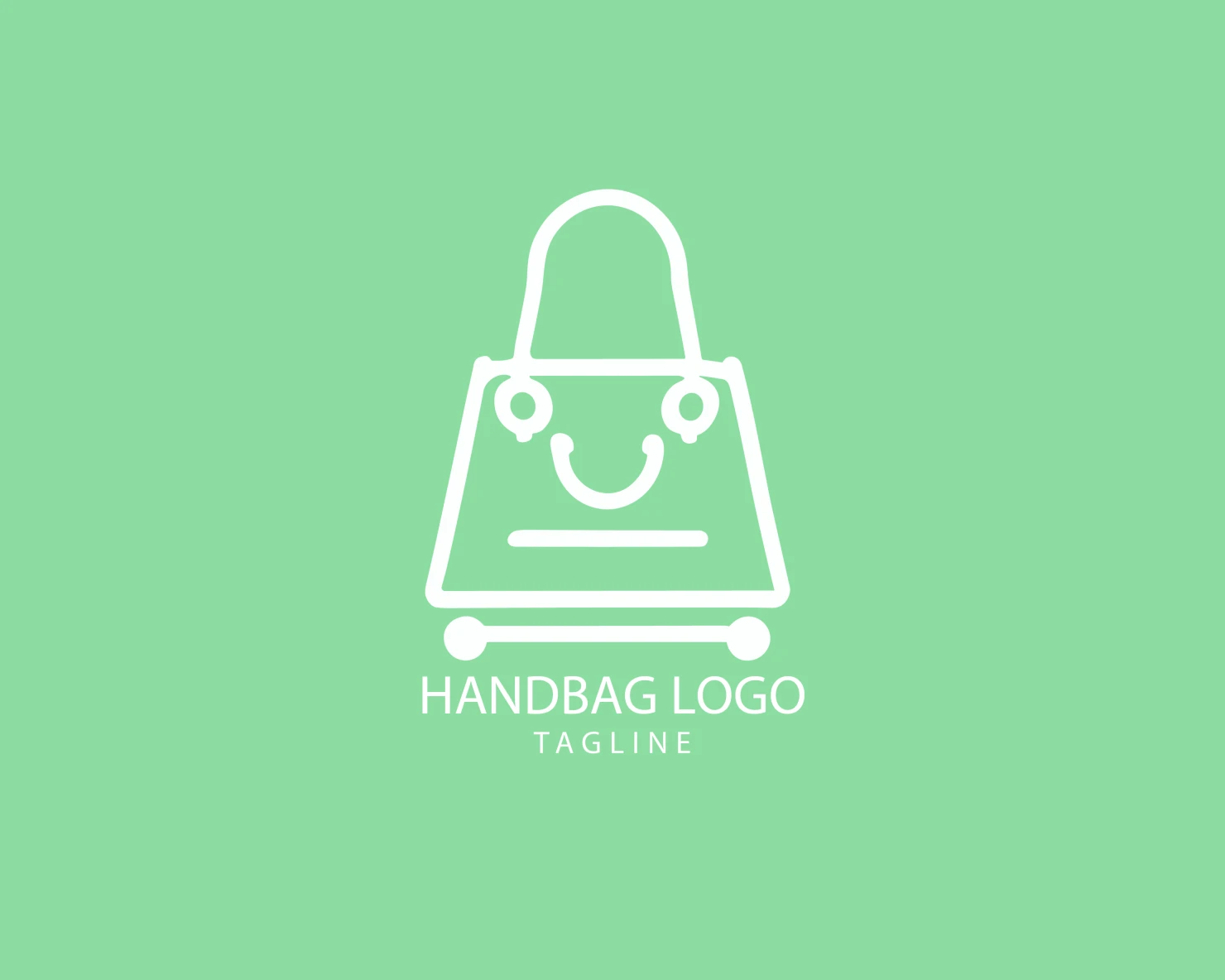 Handbag customizable logo set design #39462