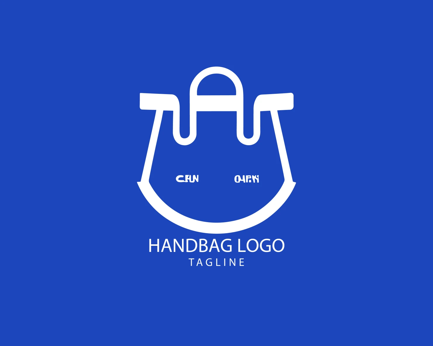 Handbag customizable logo set design #39466