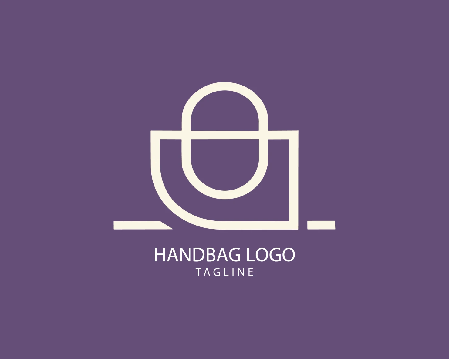 Handbag customizable logo set design #39470