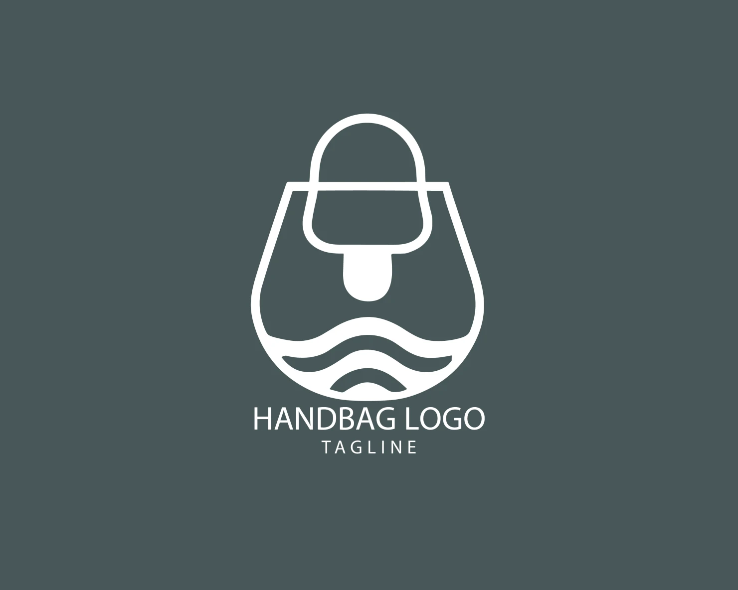 Handbag customizable logo set design #39472