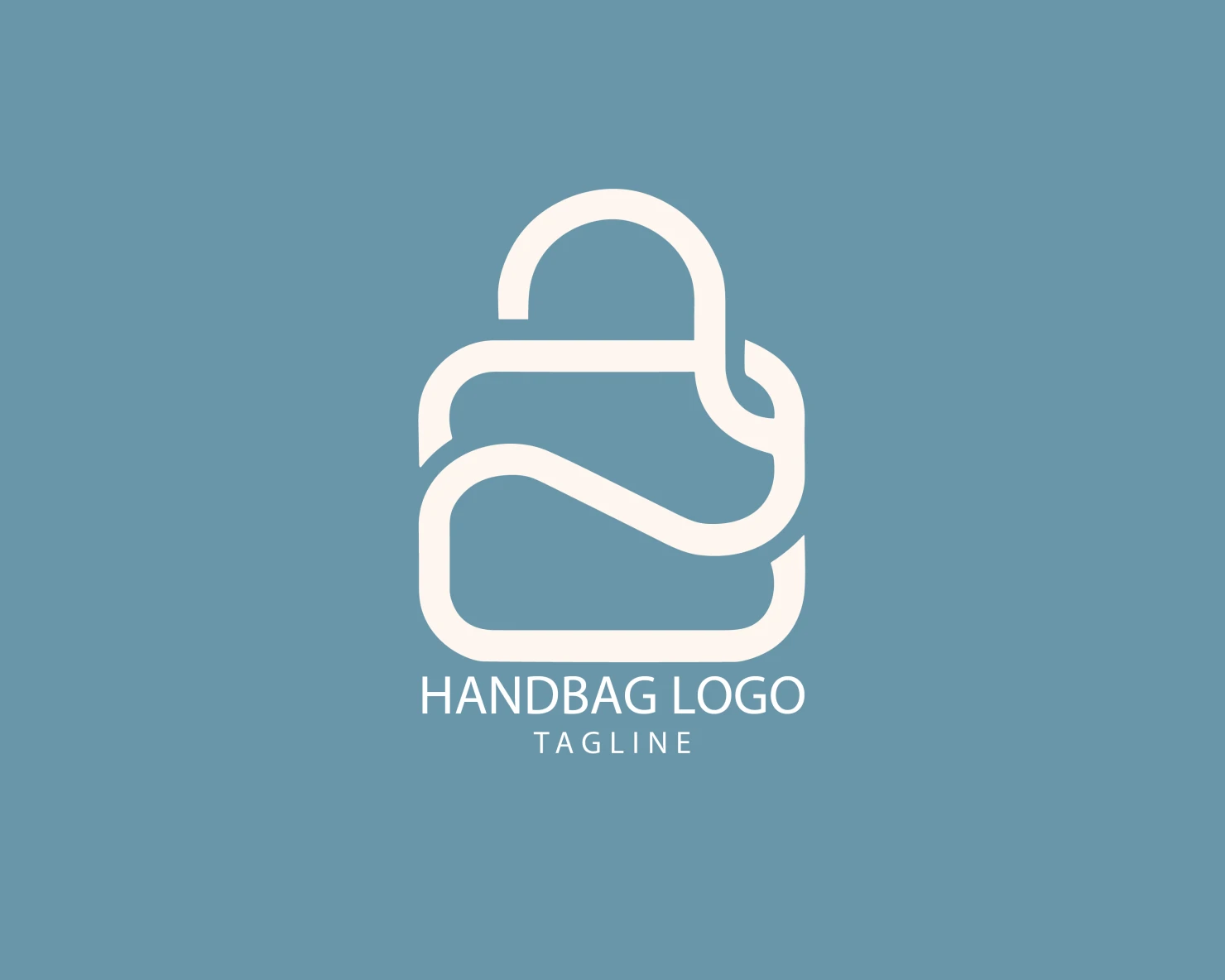 Handbag customizable logo set design #39476