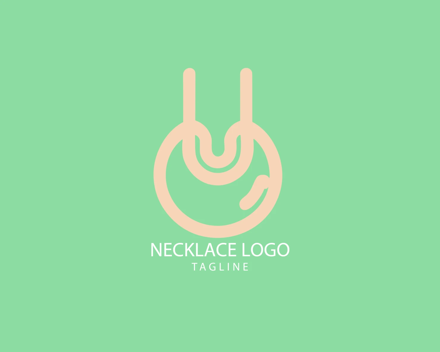 Necklace customizable logo set design #39486