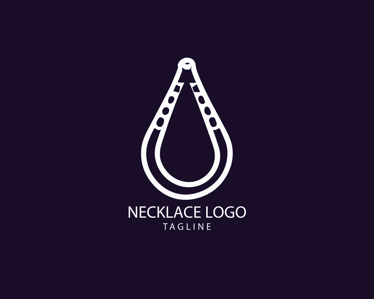 Necklace customizable logo set design #39487