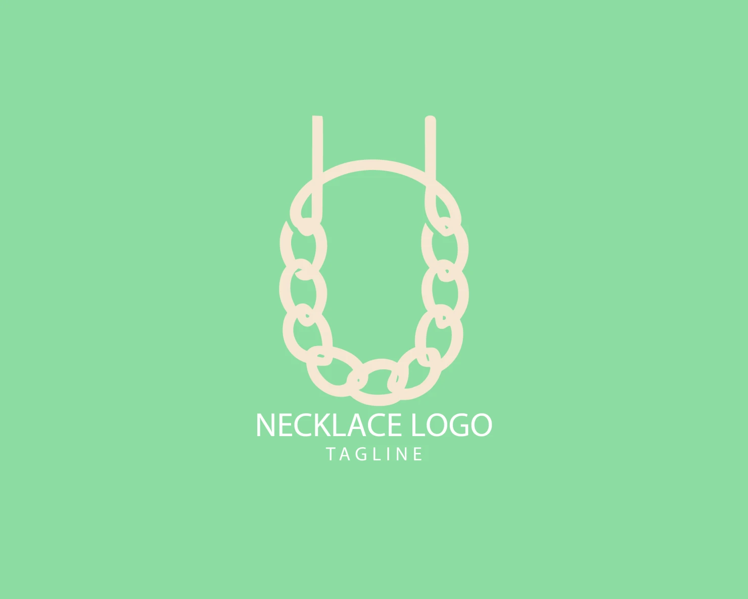 Necklace customizable logo set design #39497