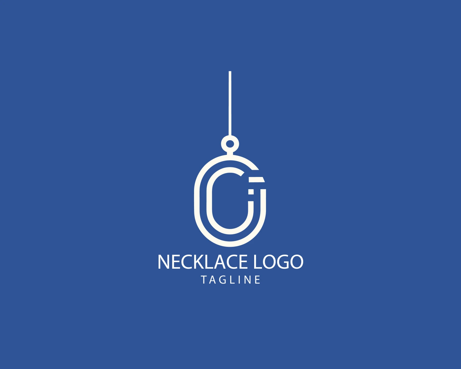 Necklace customizable logo set design #39500