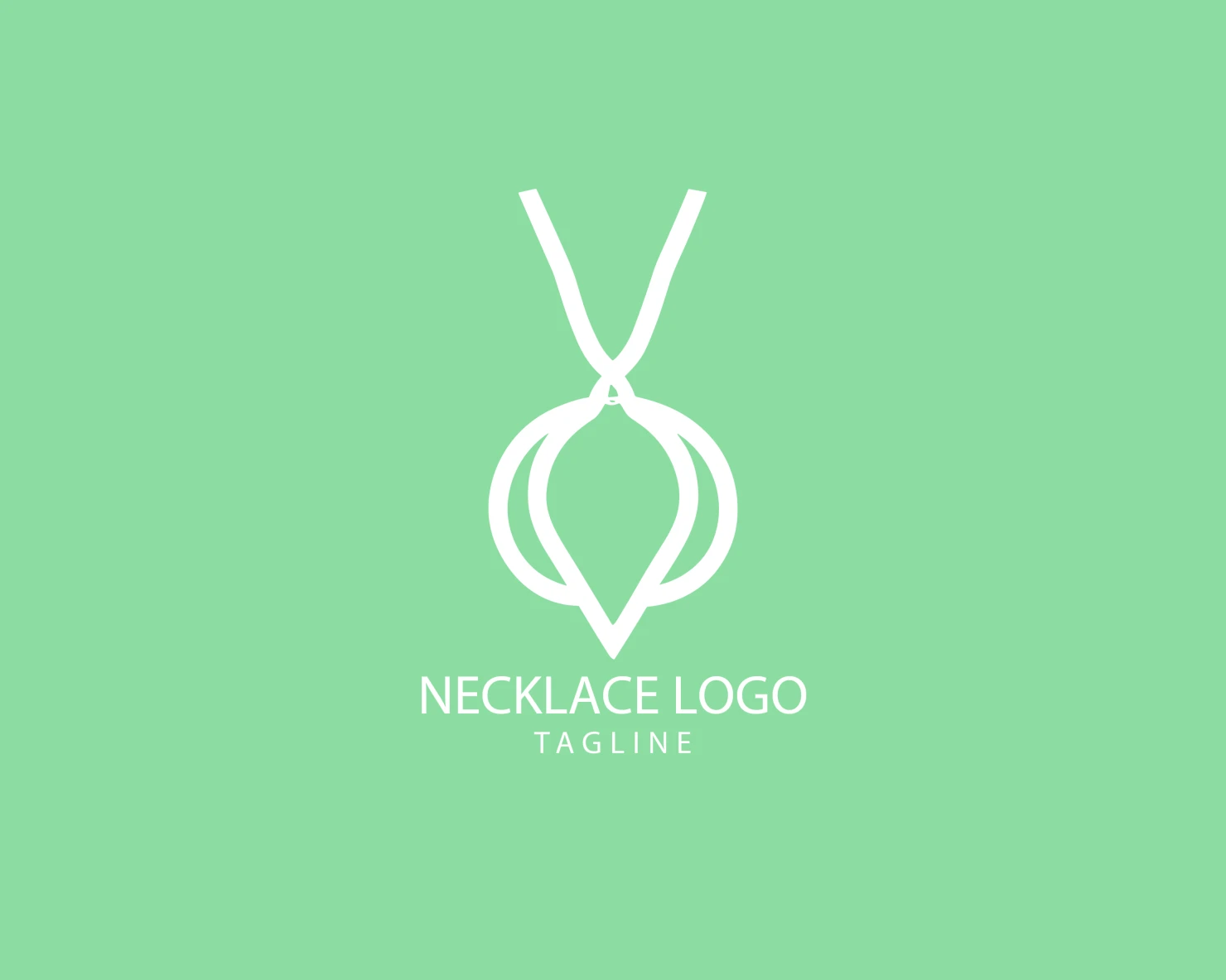 Necklace customizable logo set design #39502