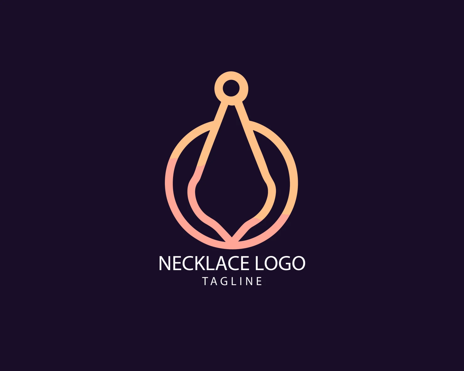 Necklace customizable logo set design #39503