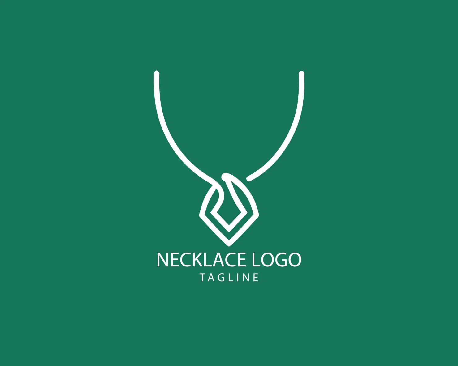 Necklace customizable logo set design #39505