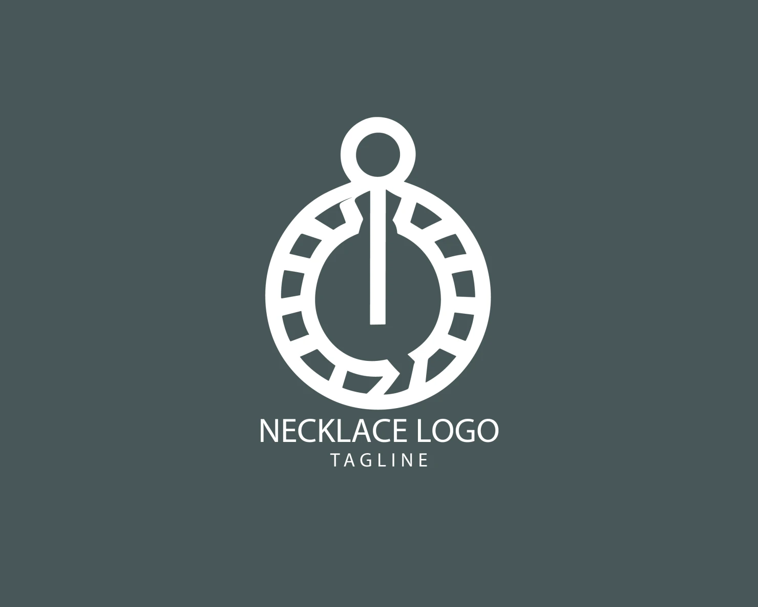Necklace customizable logo set design #39507