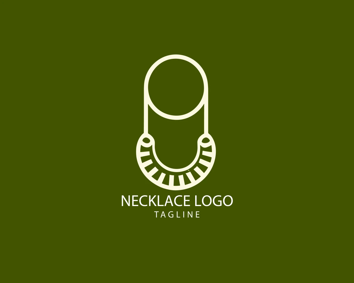 Necklace customizable logo set design #39514