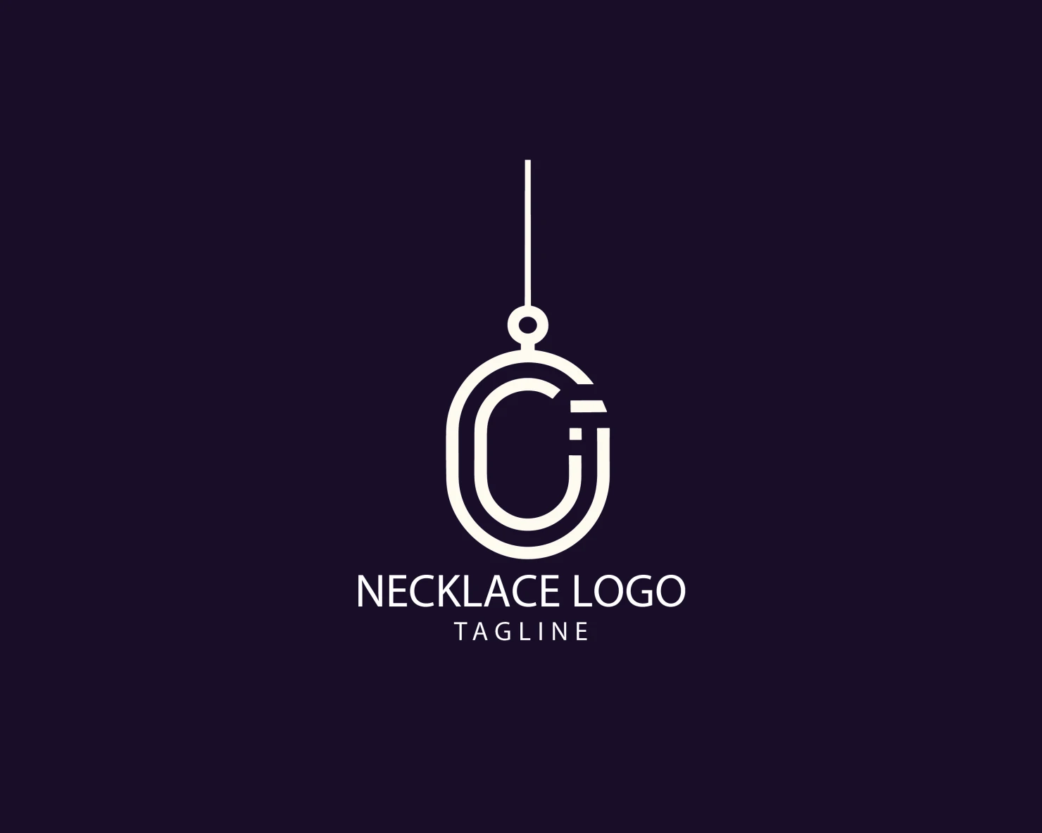 Necklace customizable logo set design #39522
