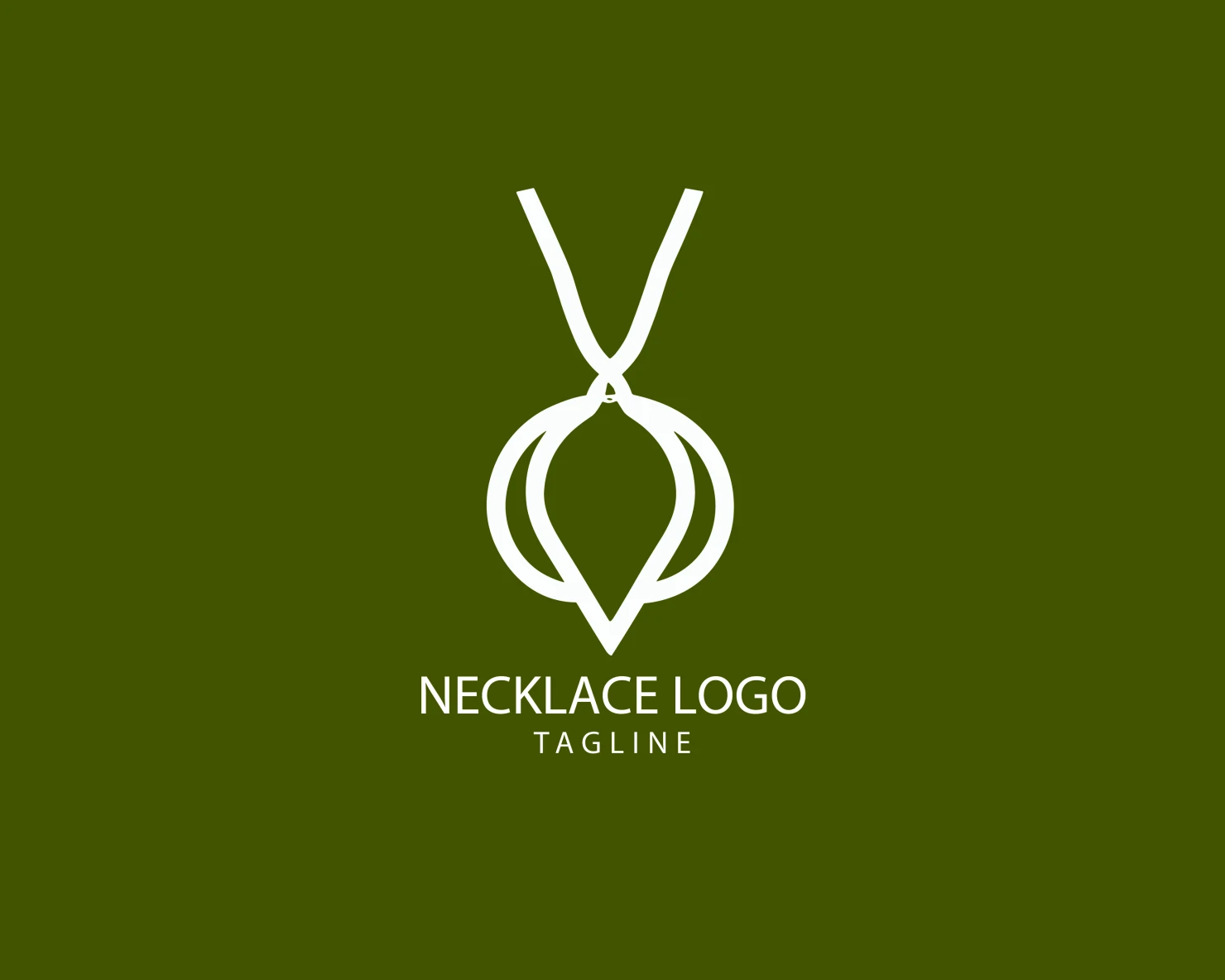 Necklace customizable logo set design #39524