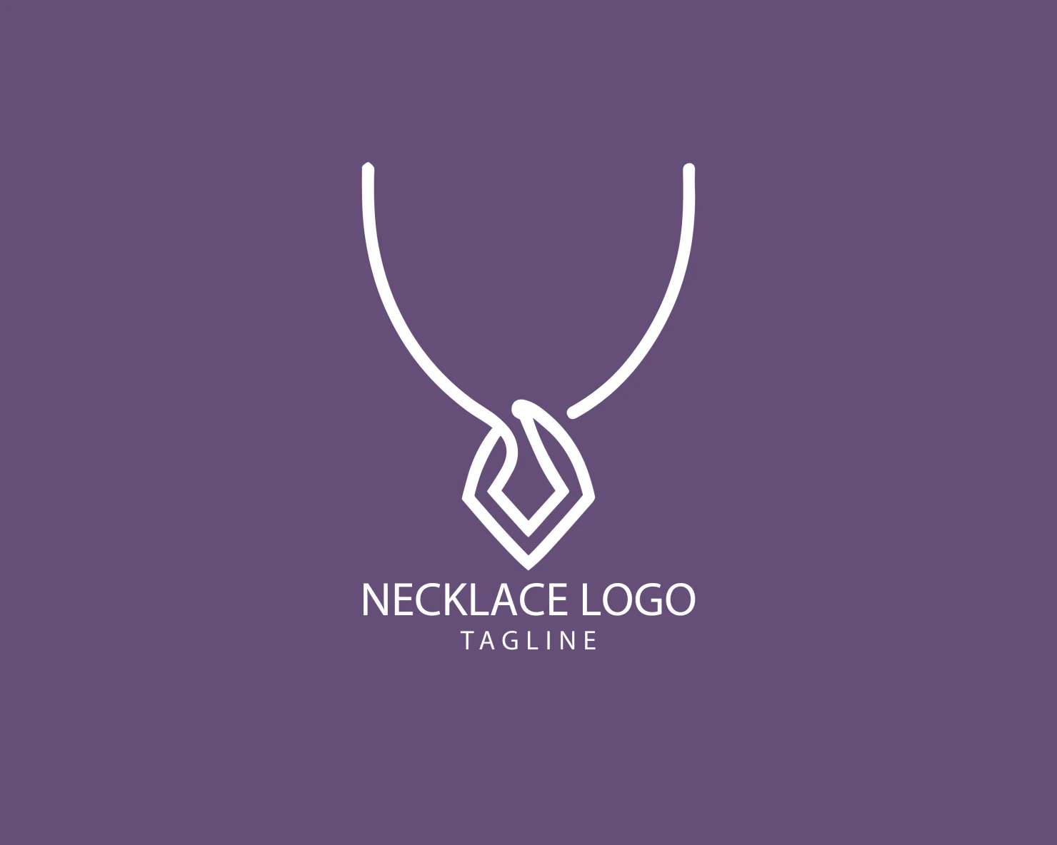 Necklace customizable logo set design #39527