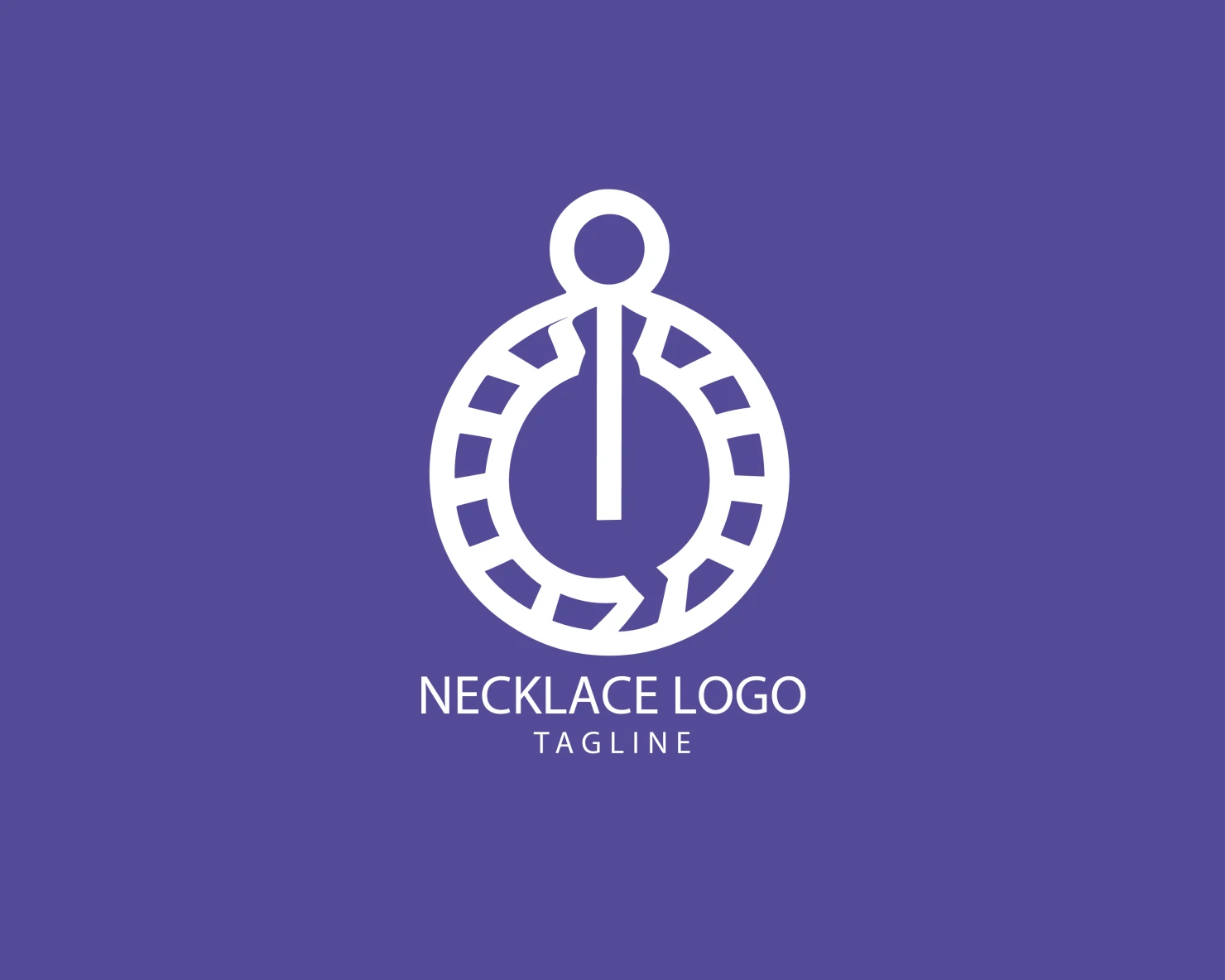 Necklace customizable logo set design #39529
