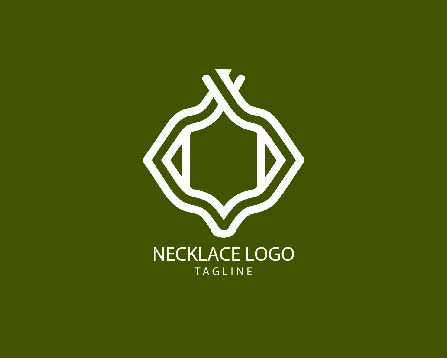 Necklace customizable logo set design #39530
