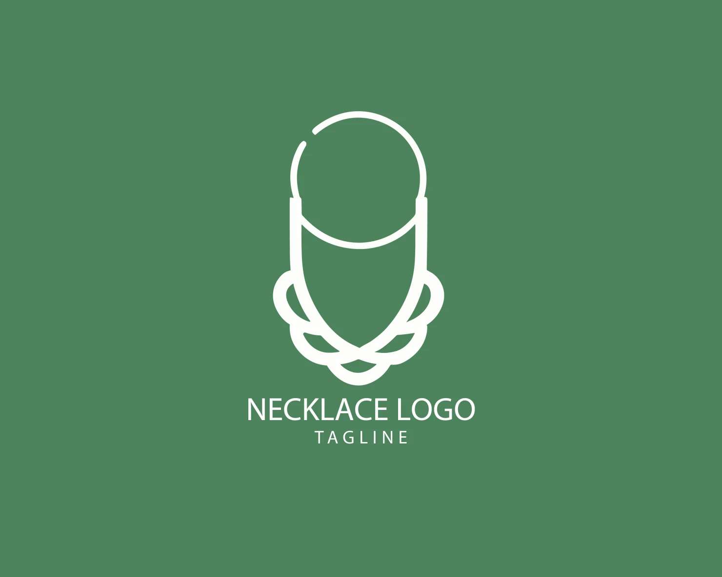 Necklace customizable logo set design #39535