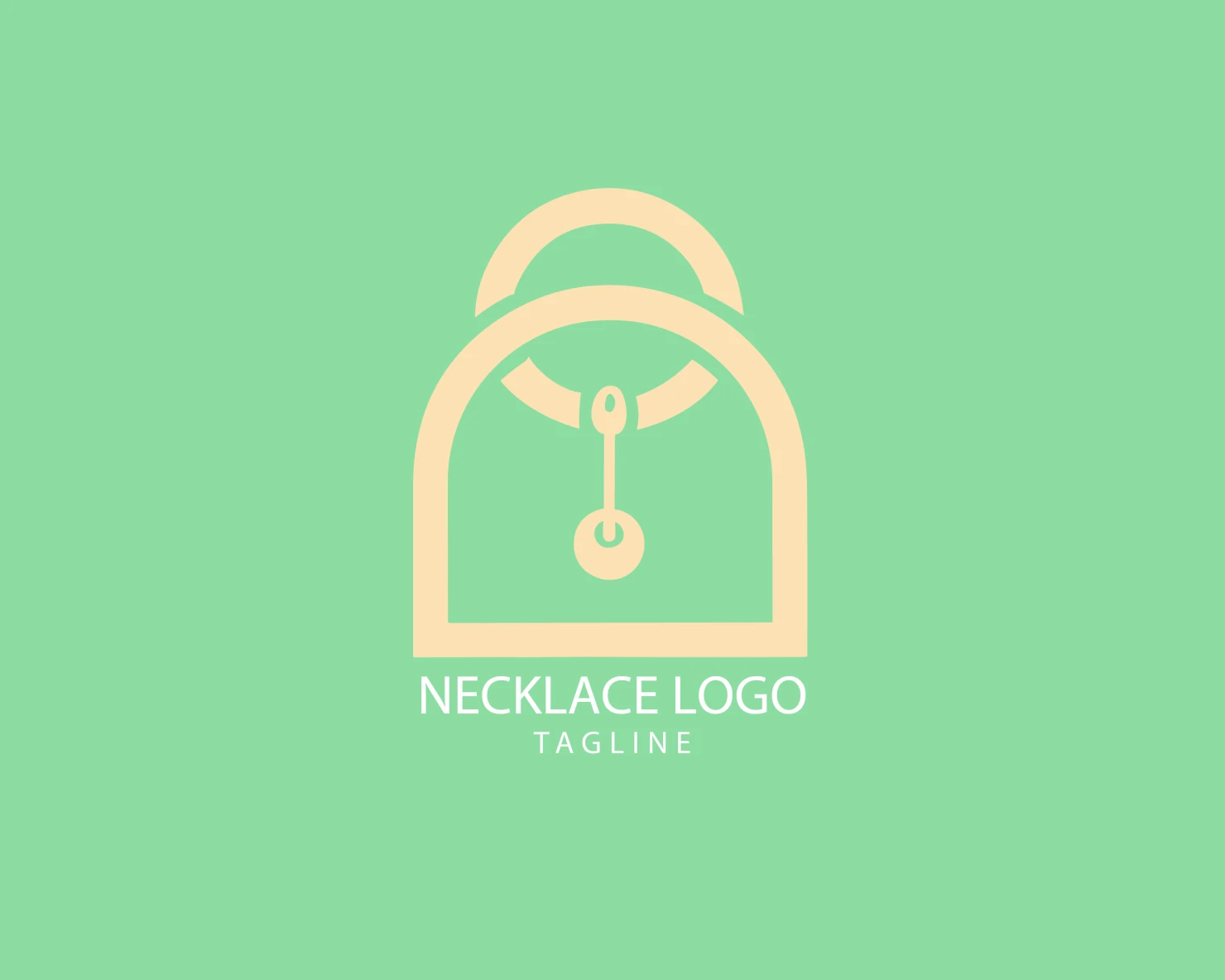 Necklace customizable logo set design #39539
