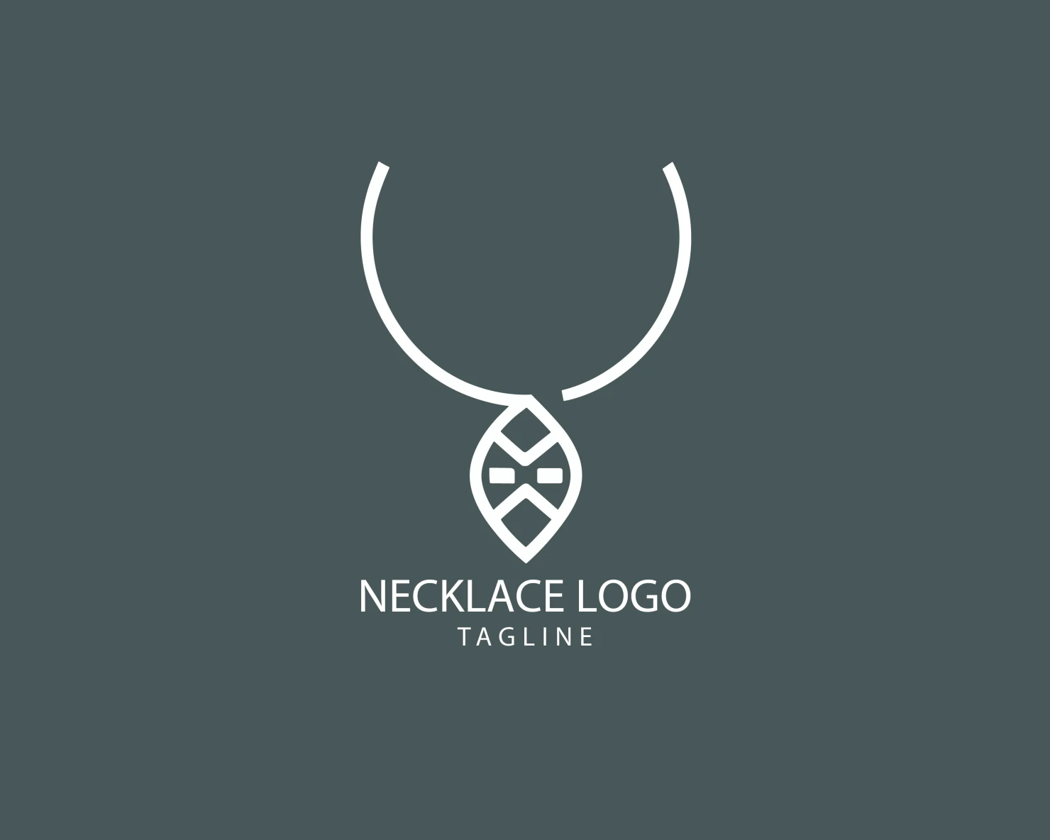 Necklace customizable logo set design #39541