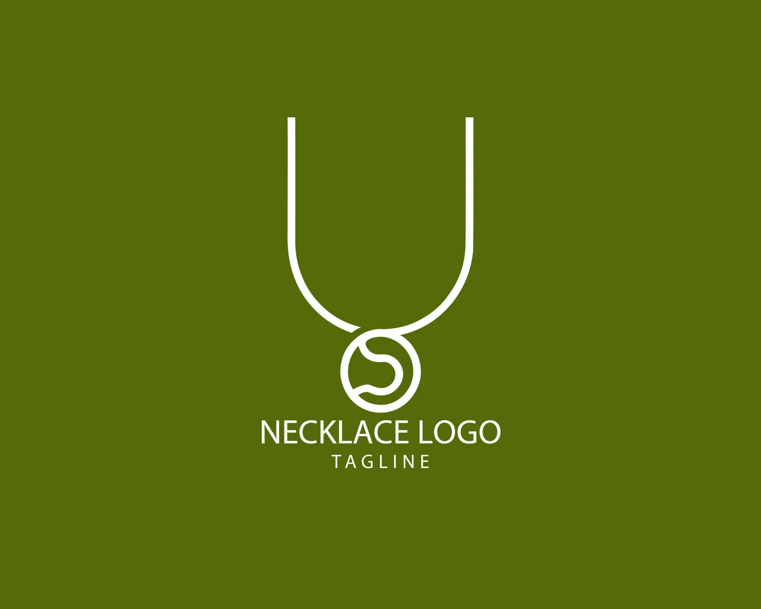Necklace customizable logo set design #39542