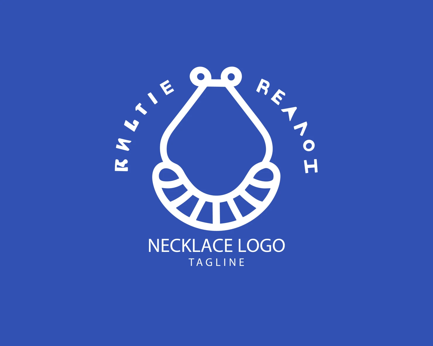 Necklace customizable logo set design #39545