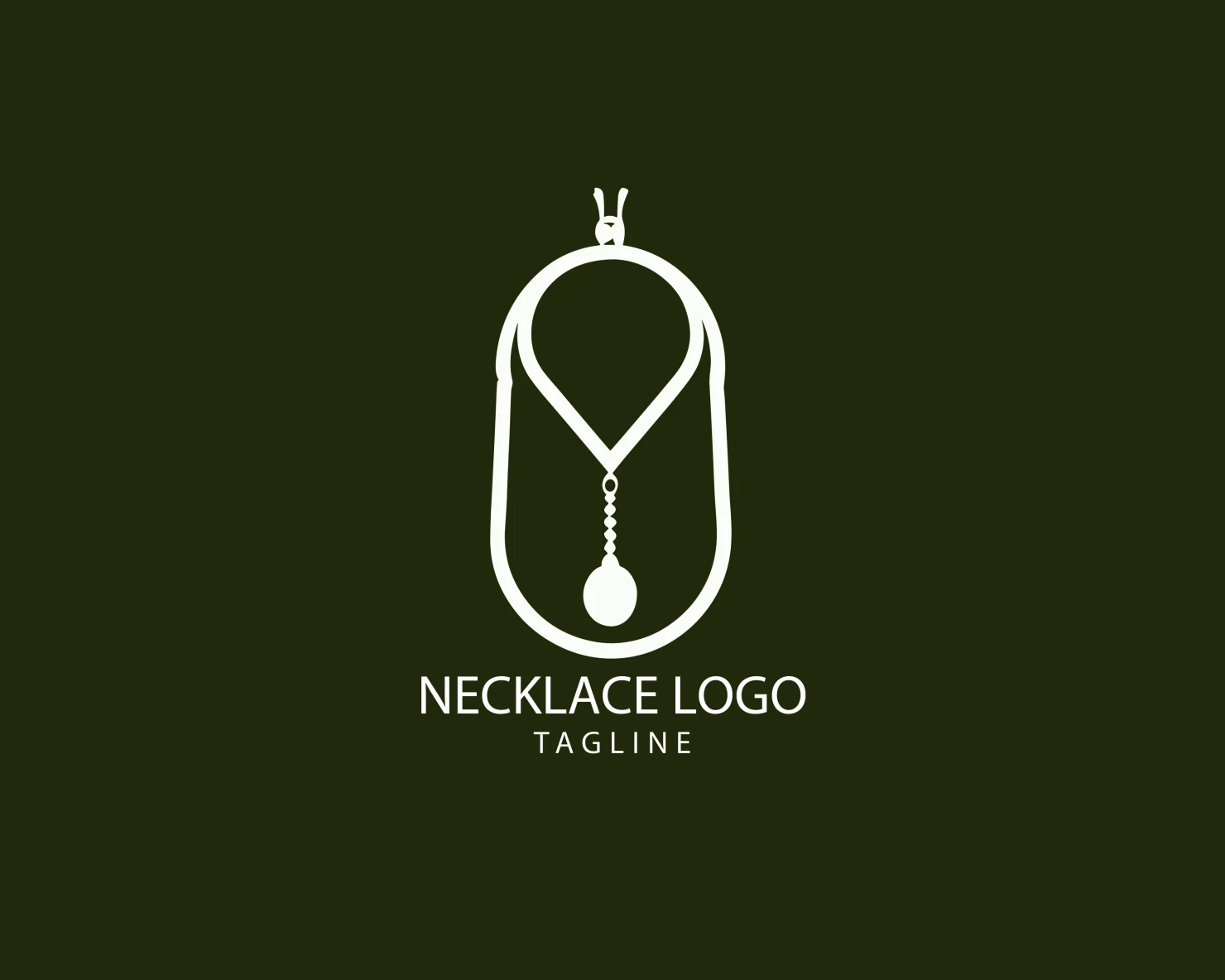 Necklace customizable logo set design #39549