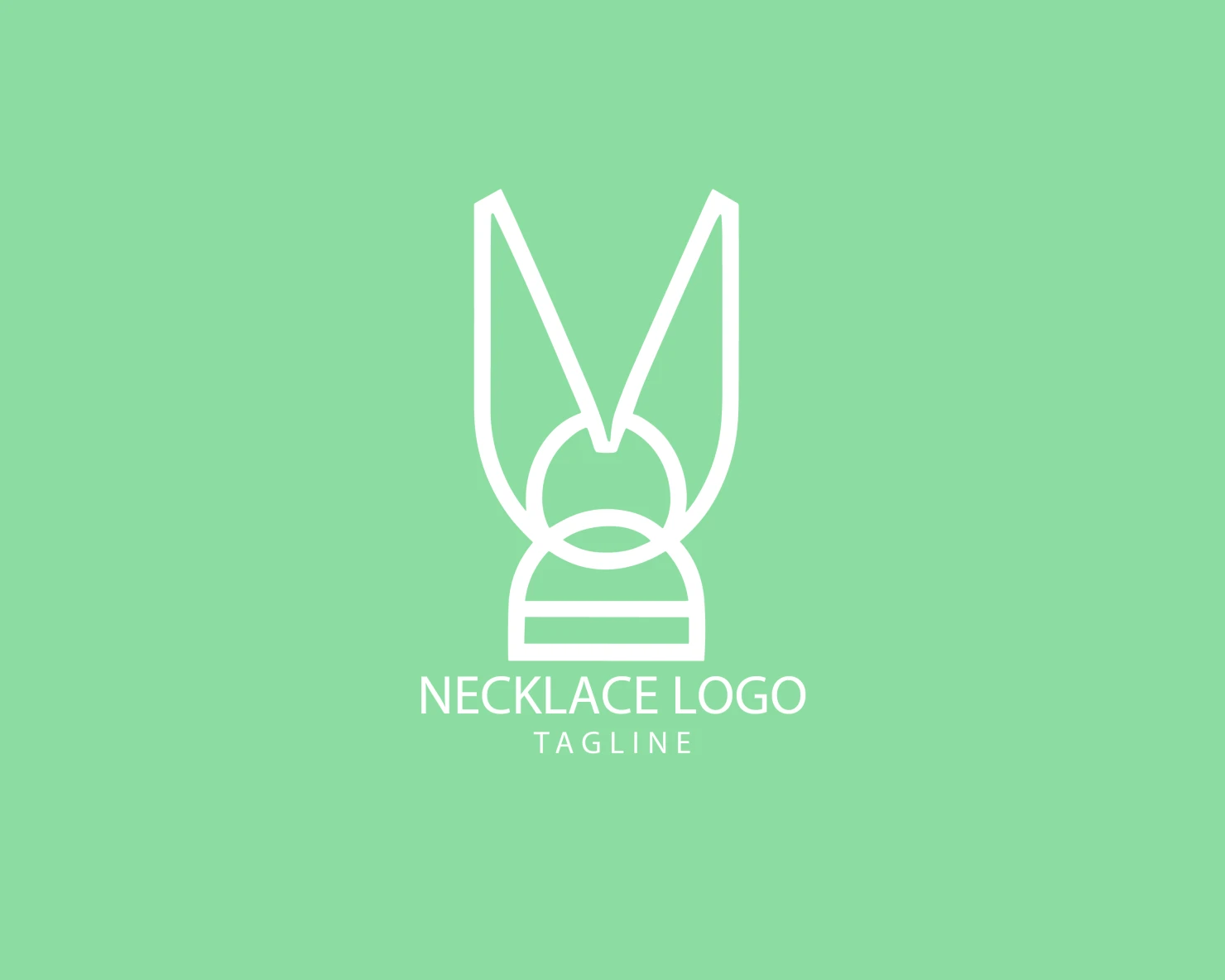 Necklace customizable logo set design #39553