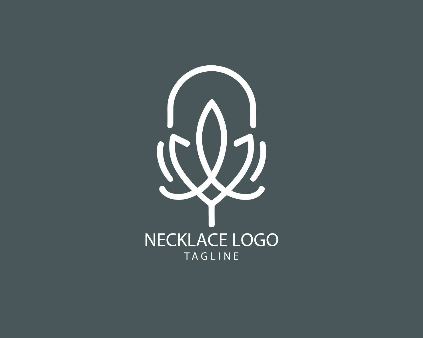 Necklace customizable logo set design #39554