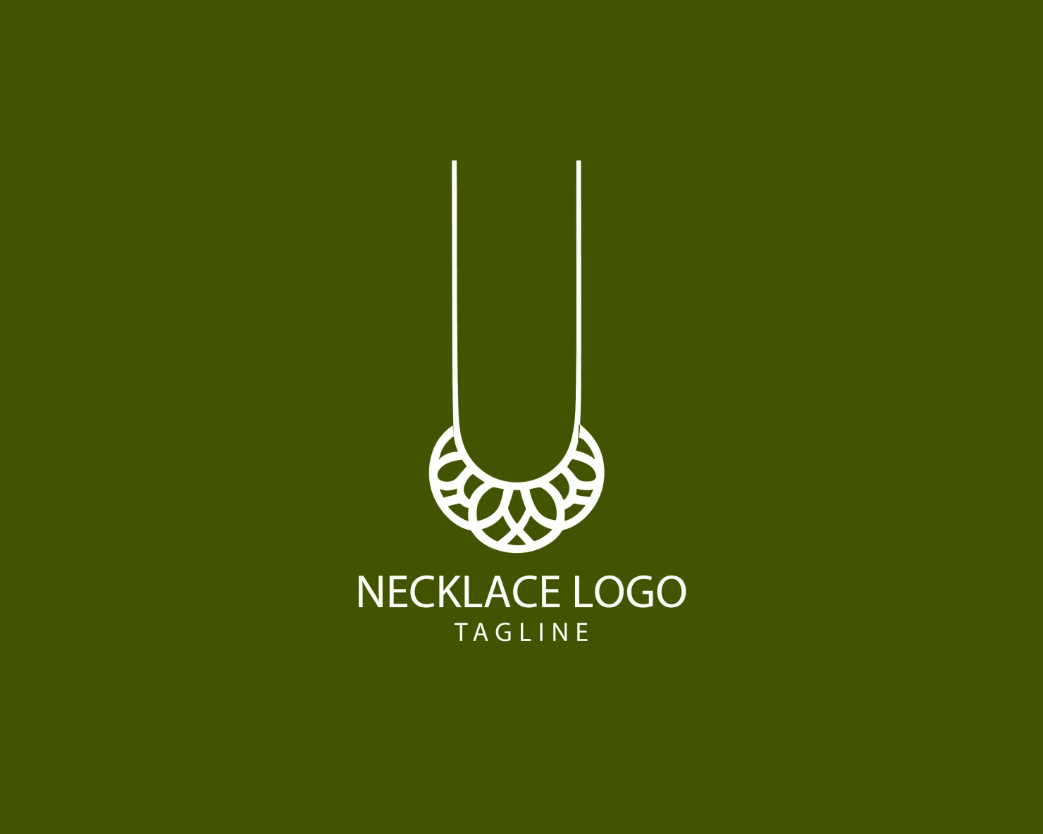 Necklace customizable logo set design #39556