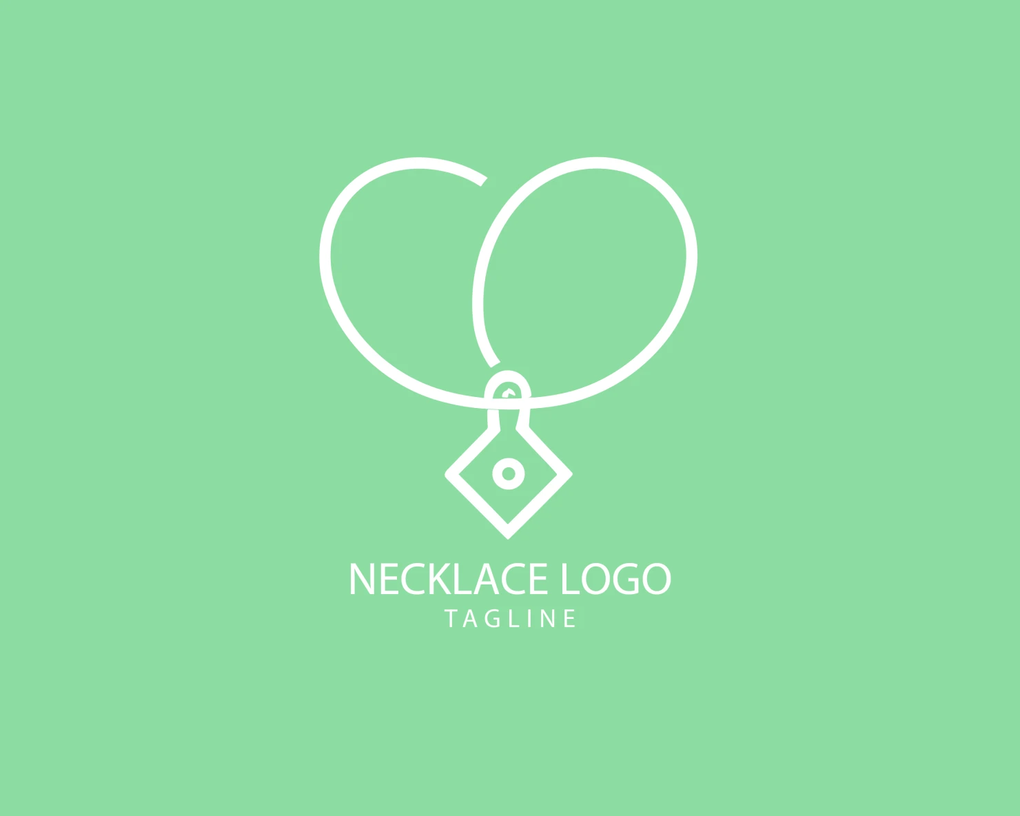 Necklace customizable logo set design #39562
