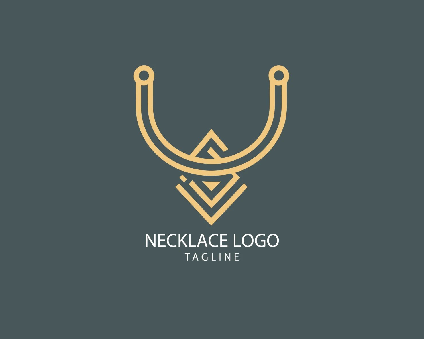 Necklace customizable logo set design #39564