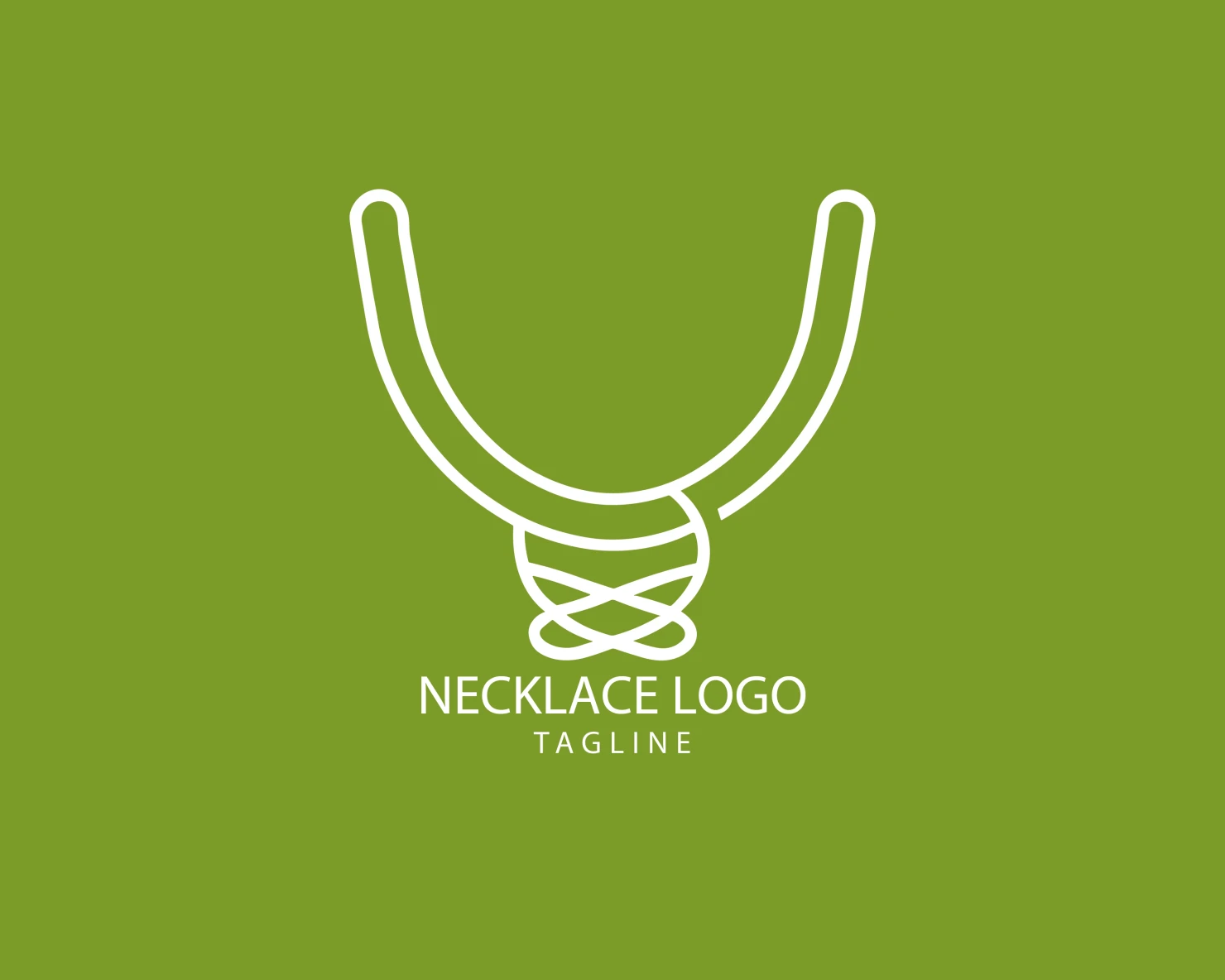 Necklace customizable logo set design #39565