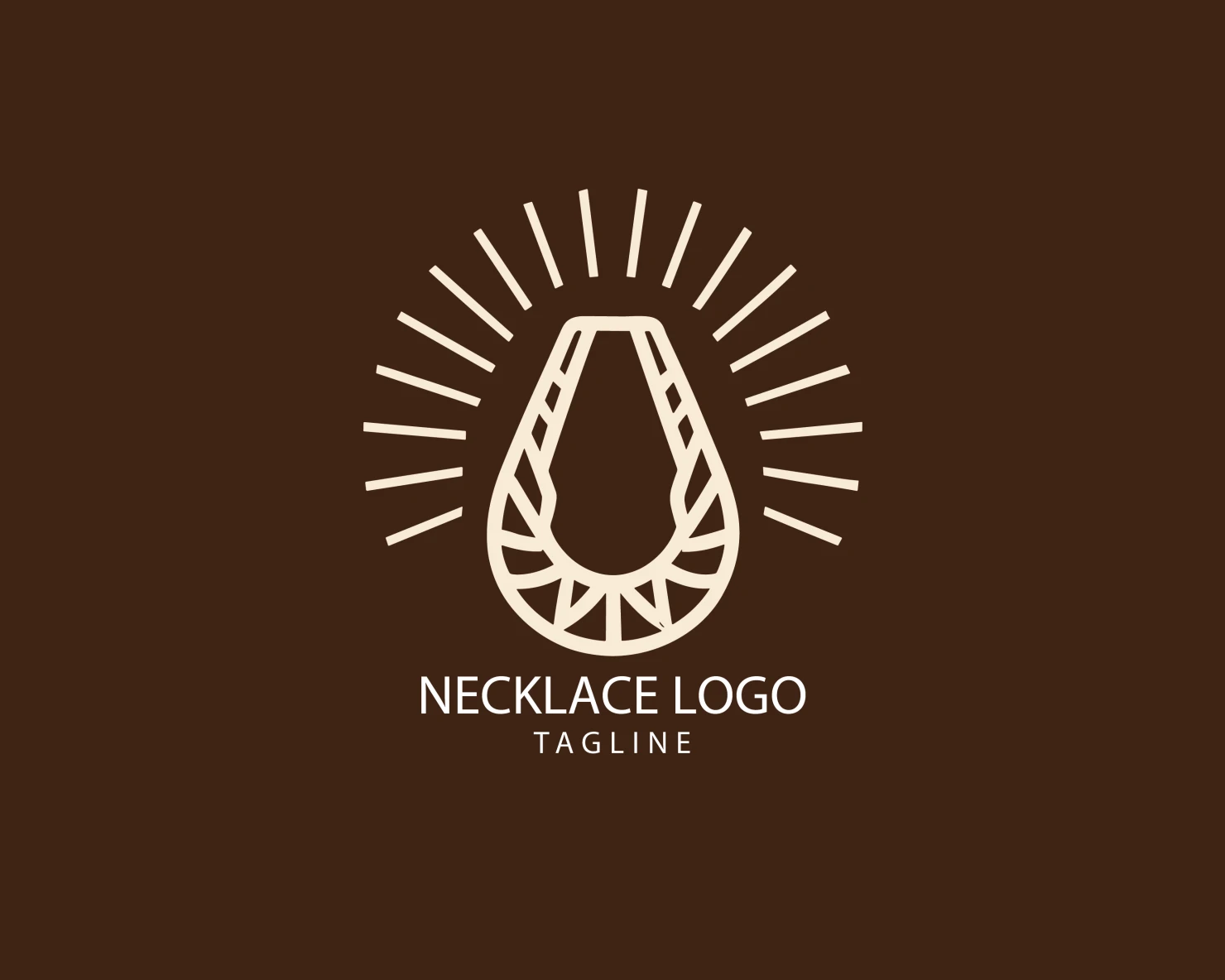 Necklace customizable logo set design #39566