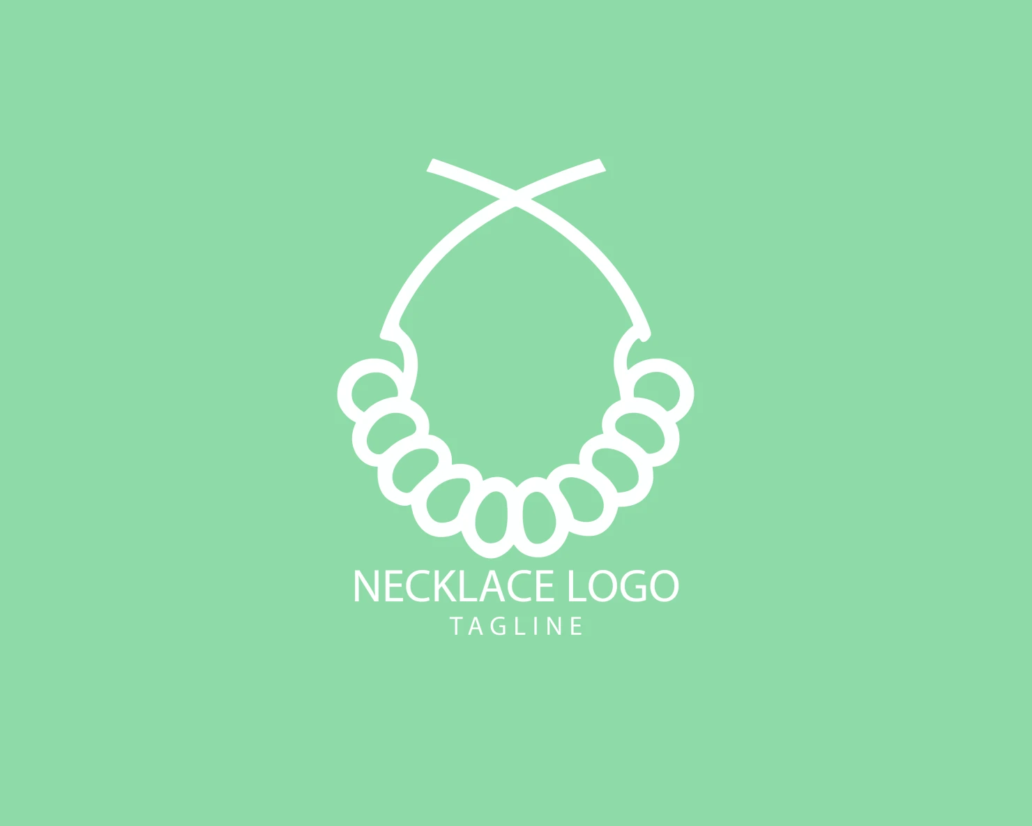 Necklace customizable logo set design #39569