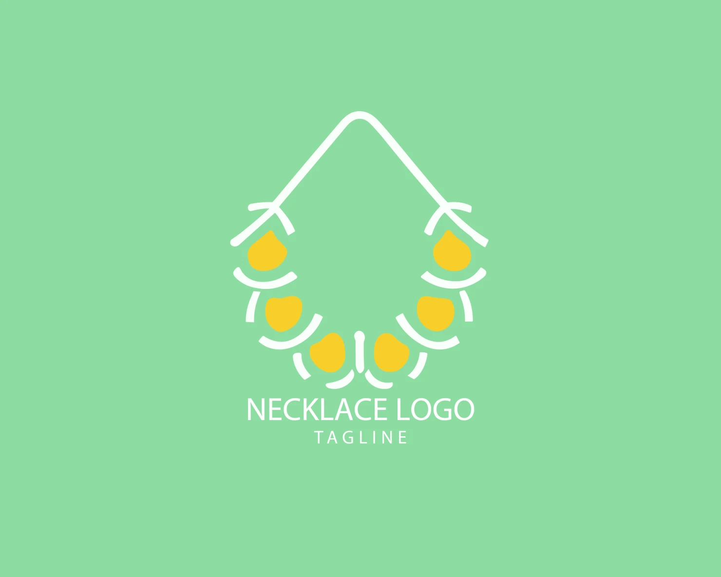 Necklace customizable logo set design #39579