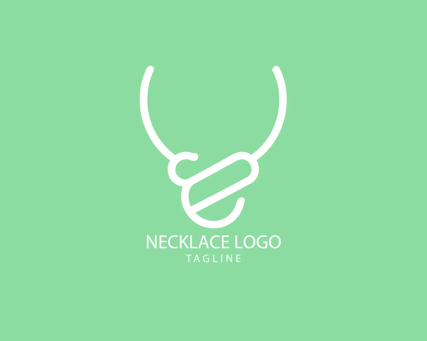 Necklace customizable logo set design #39587