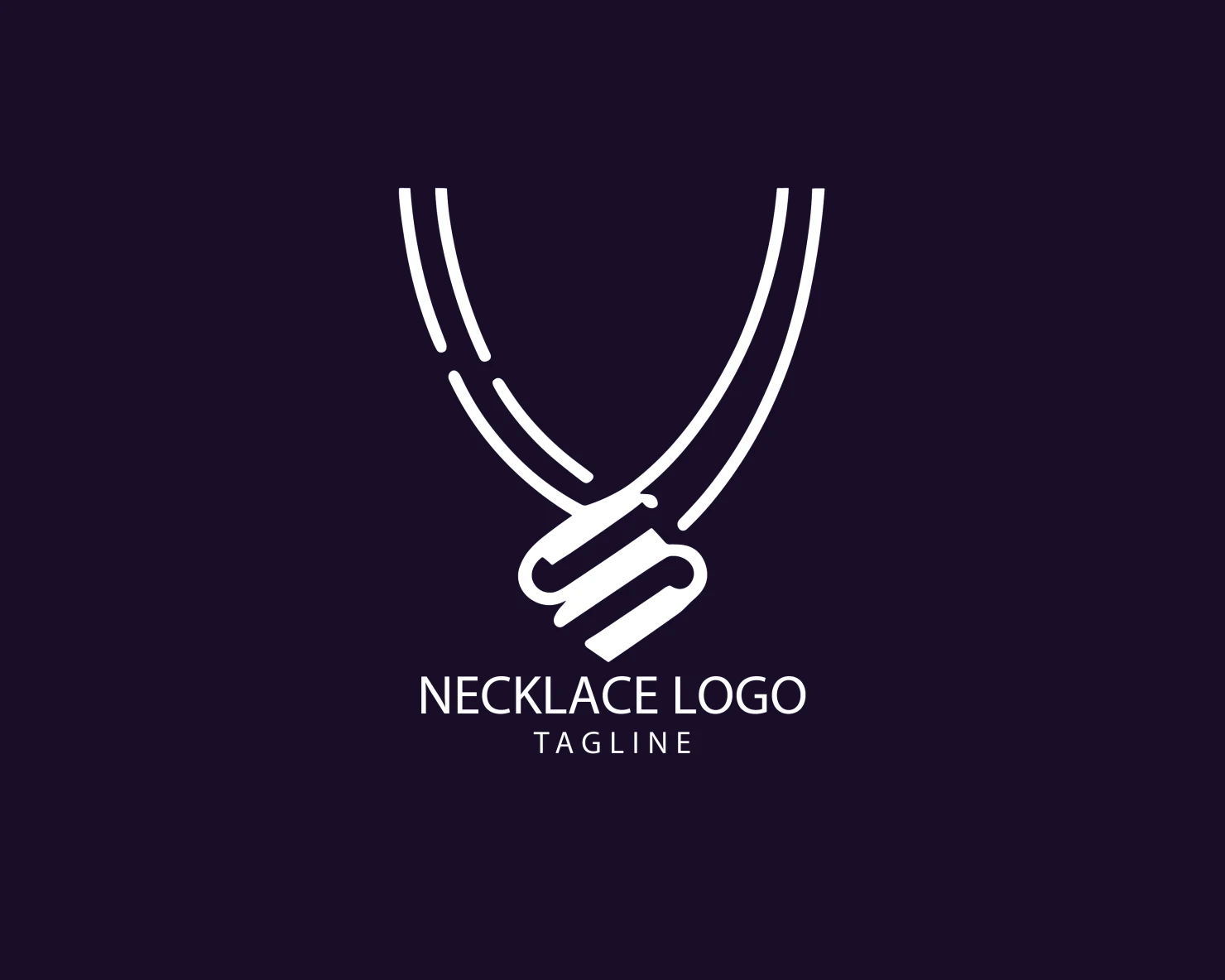 Necklace customizable logo set design #39588