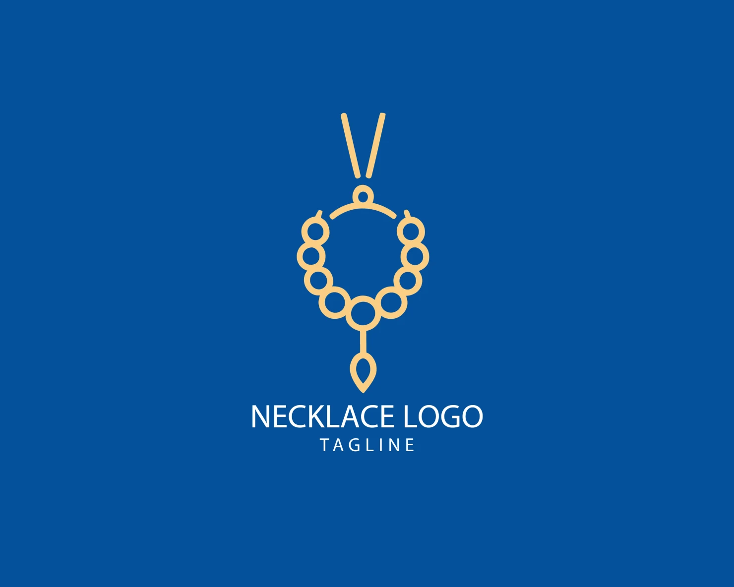 Necklace customizable logo set design #39591
