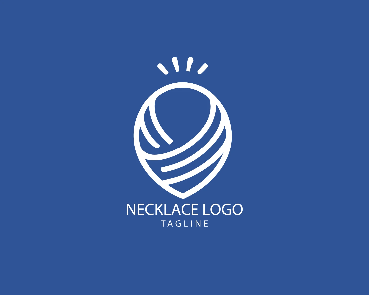 Necklace customizable logo set design #39592