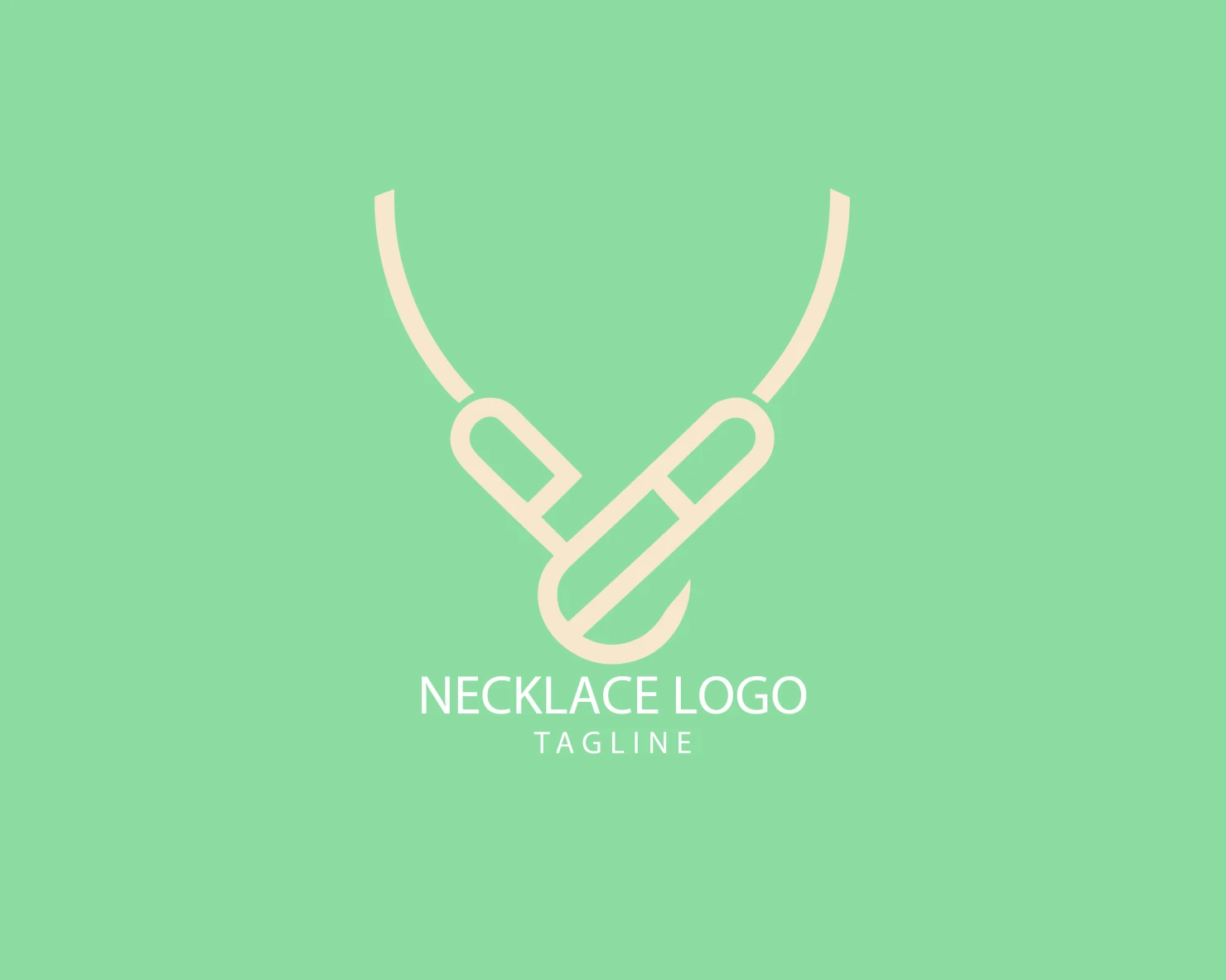 Necklace customizable logo set design #39596