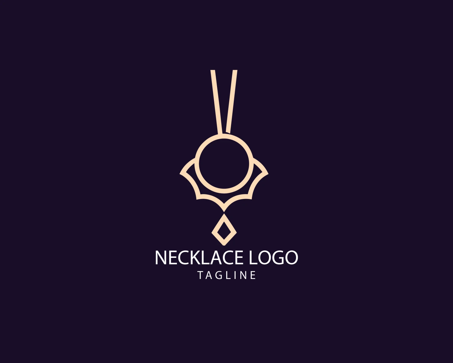 Necklace customizable logo set design #39599