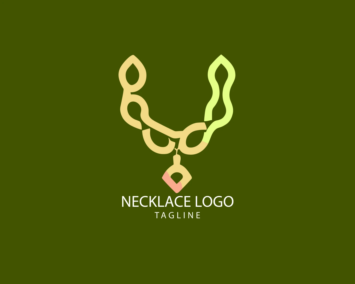 Necklace customizable logo set design #39600