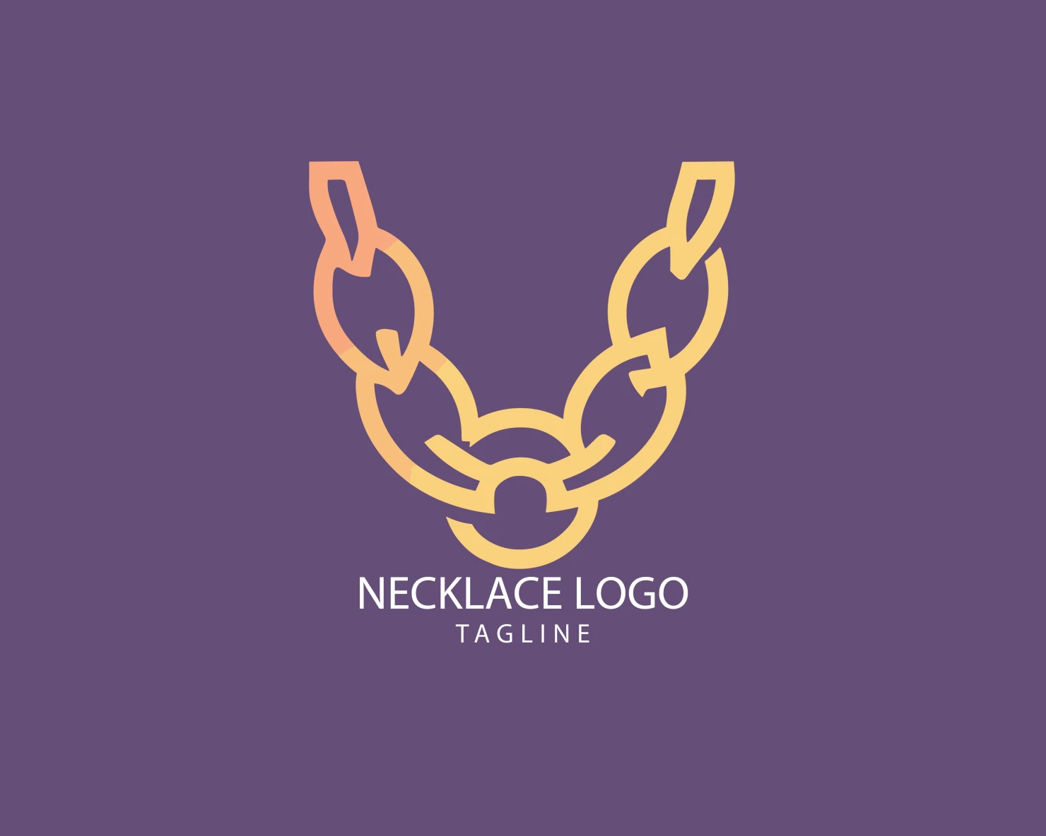 Necklace customizable logo set design #39603