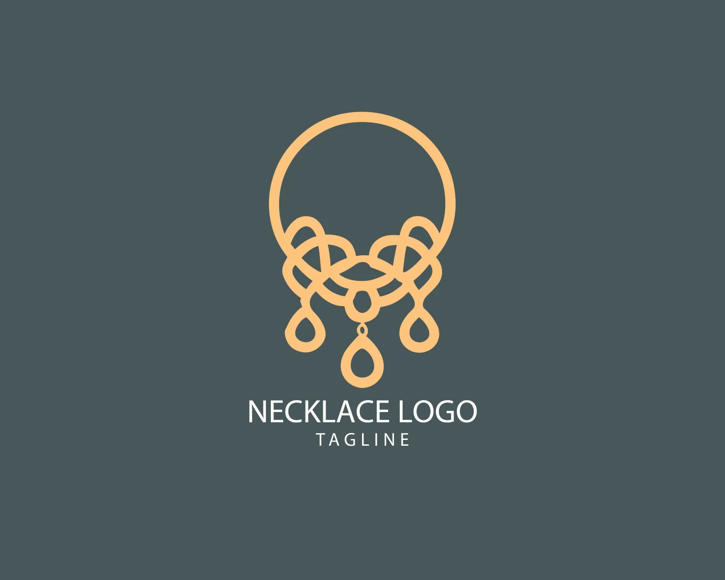 Necklace customizable logo set design #39604