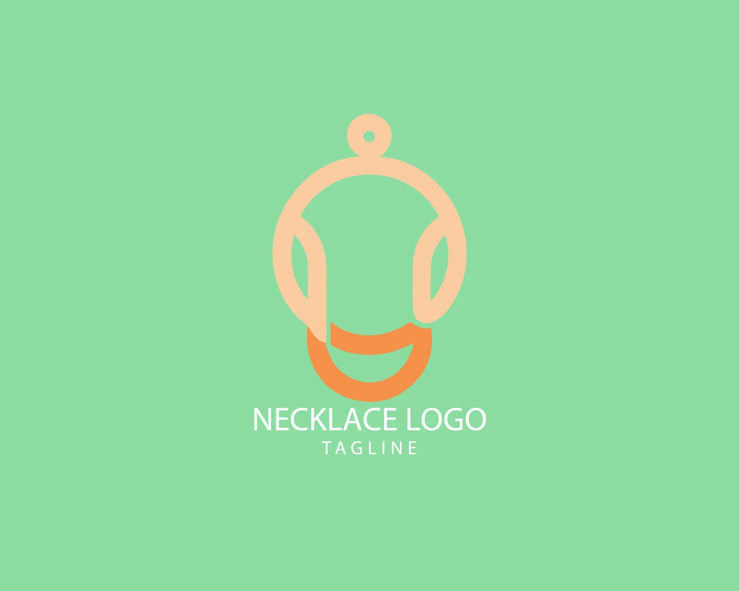 Necklace customizable logo set design #39605