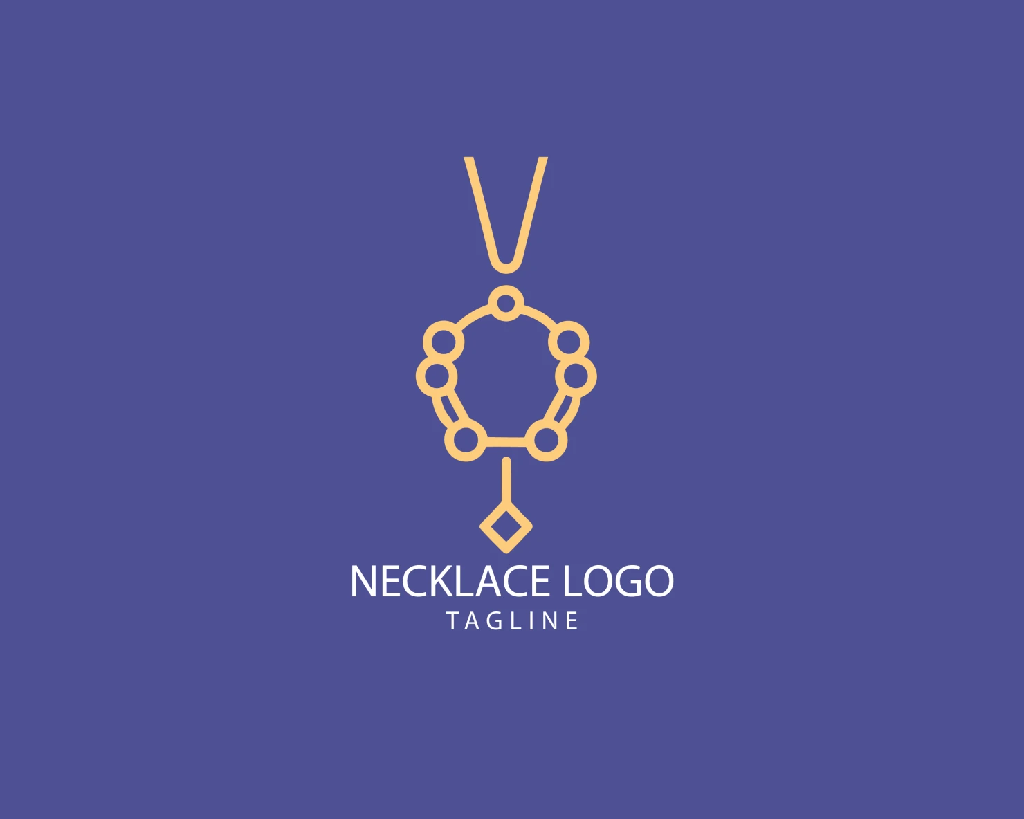 Necklace customizable logo set design #39606