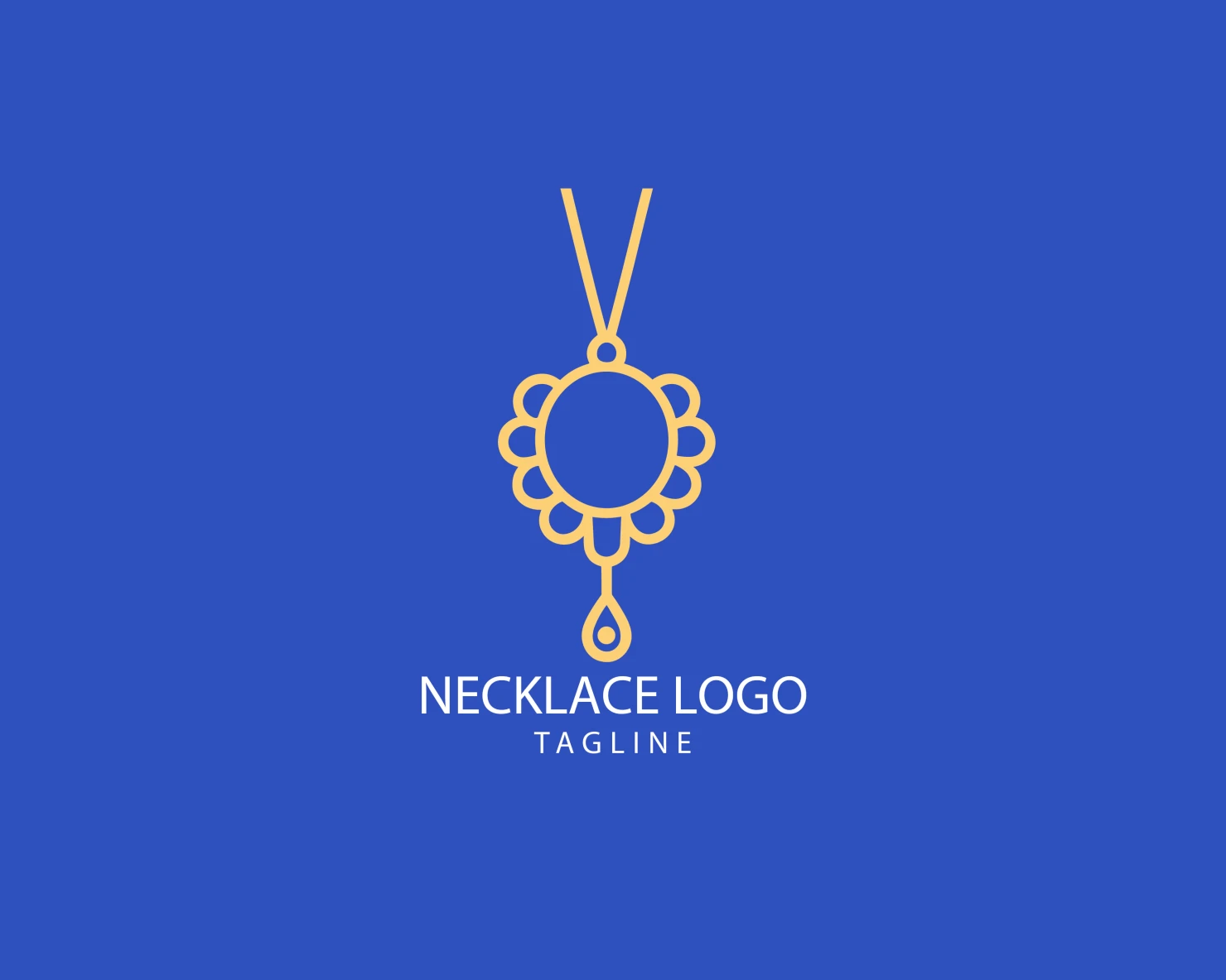 Necklace customizable logo set design #39608